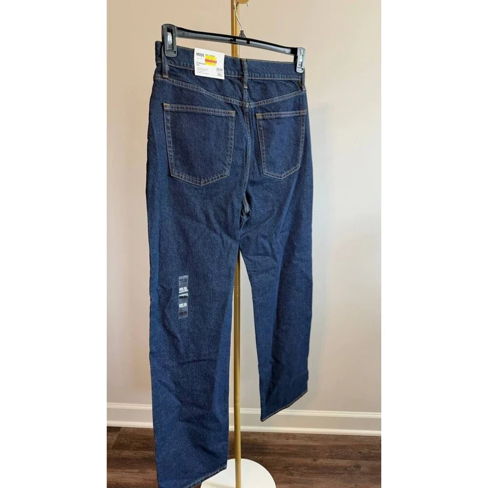Mode of One Men’s Straight‑Fit Jeans Blue Size 32x32 NWT $69.50 - Picture 7 of 10